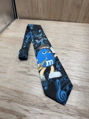 NEW M&Ms Blues Blue Neck Tie Rare